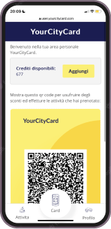 Mostra il qr code e usufruisci di tutti i vantaggi mobile